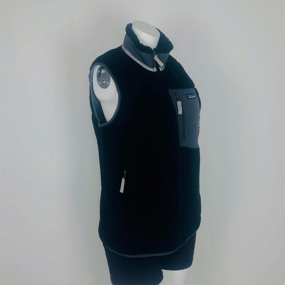 Patagonia Classic Retro-X Fleece Zip Black Vest - Picture 2 of 5